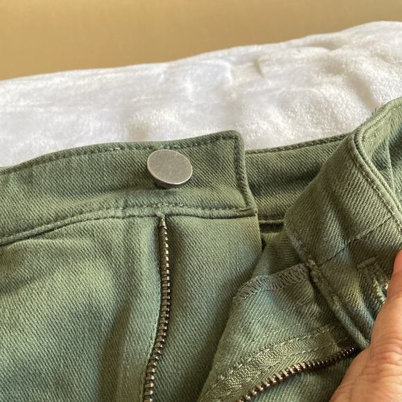 Loft Army Green Khaki Maxi Style Pencil Skirt Size 2 - Picture 4 of 8